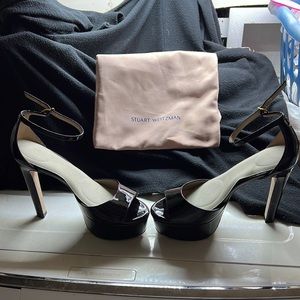 Black, stiletto heels Stuart weitzman only worn once